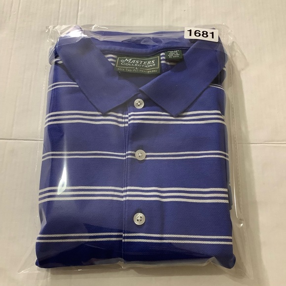 Masters Collection 60’s 2-Ply Mercerized Cotton Polo Shirt Stripes Golf - Picture 11 of 11